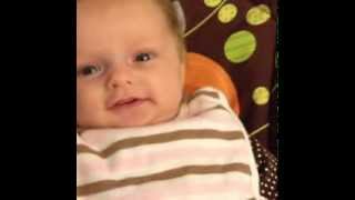 Language Development two months Motherese Cooing Smiling Turn Taking Eye Contact [upl. by Mattland567]