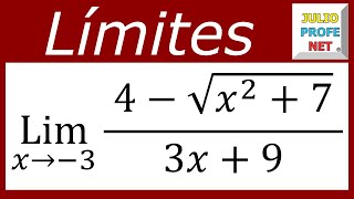 LÍMITES ALGEBRAICOS  Ejercicio 13 [upl. by Towers971]