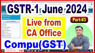 June GSTR1Return file From CompuGST Compu GST Software Demo  How GSTR1 Return File From CompuGST [upl. by Apps74]