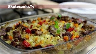 Karkówka pieczona z kaszą jabłkiem i oregano  SkutecznieTv HD [upl. by Hsekin]