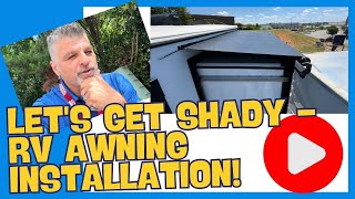 Installing An Rv Awning Topper rvtopperinstall rvawninginstall [upl. by Tilda]