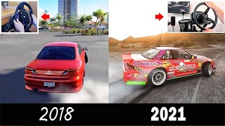 3 Year DRIFT PROGRESSION with a Wheel Starting on an OLD XBOX with a Thrustmaster TMX [upl. by Norat]