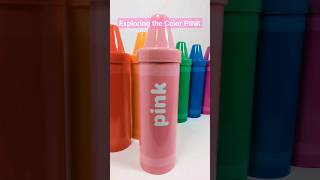 Learning the Color PINK  Pink Crayon Opening  Toddler Videos [upl. by Lewiss]