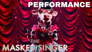 Cow sings “Take A Bow” by Rihanna  The Masked Singer  Season 10 [upl. by Renado]