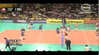 Peru x Italia 2set FIVB Womens Junior 2011 [upl. by Hola]