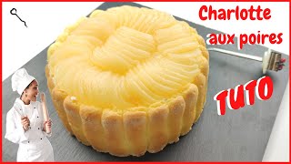 Charlotte aux poires SUPER facile recette charlottepoires [upl. by Kern]