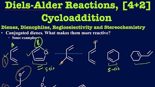 DielsAlder reactions explained in details with 17 examples Regioselectivity and stereochemistry [upl. by Furey]