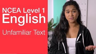 Unfamiliar Texts  NCEA Level 1 English Strategy Video  StudyTime NZ [upl. by Franza]