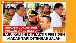 Makan BAKSO Pinggir Jalan JOKOWI amp PRABOWO Usai Resmikan AKMIL Magelang RAFFI AHMAD DEDDY CORBUZIER [upl. by Norven]