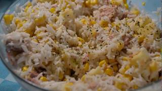 Salade riz thon recette cookeo [upl. by Lorac]