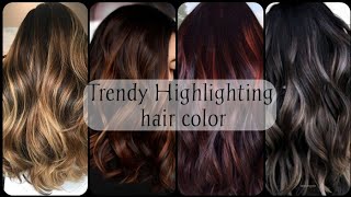 Trendy Highlighting hair color for black hairHighlighting hair color with name picture [upl. by Yaeger14]