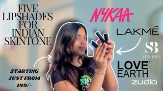 Top 5 Lipstick Shades for Indian Skin Tones  MustHave Lip Colors  ARSHIYABANSAL [upl. by Llednol]