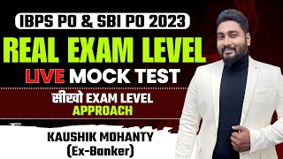 IBPSSBI PO 2023 Real Exam Level Live Mock Test  Career Definer  Kaushik Mohanty [upl. by Hgiel]