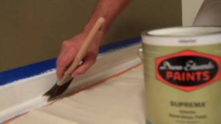 How to Paint Moldings and Trim  Baseboard Tips [upl. by Ikim]