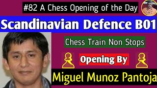 Scandinavian Defence B01  Miguel Munoz Pantoja 2019 chess [upl. by Iegres]