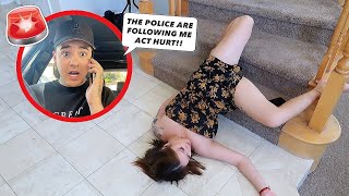 THE POLICE ARE FOLLOWING ME PRANK ON GIRLFRIEND [upl. by Maressa]