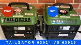 TailGator generator 63024 vs 63025 comparison  Which Harbor Freight Generator to buy [upl. by Hobey]