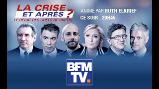 Revoir notre grande soirée spéciale LaCriseEtApres animée par Ruth Elkrief sur BFMTV [upl. by Davenport]