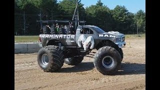 Going For A Ride In The Raminator Ride Monster Truck 2017 Washington County Fair Greenwich New York [upl. by Aihpledalihp]