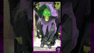 Menards 2024  3ft Animated Witch  Undead Shorts halloween animatronics menards [upl. by Ahcilef]