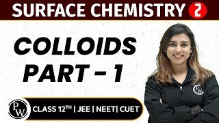 Surface Chemistry 02  Colloids Part  1  Pure English  12th JEENEETCUET [upl. by Fitzger42]