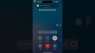 Call recording in iPHONE  ytshorts iphone iphonetricks [upl. by Anivla]