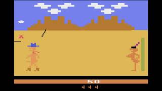 Custers Revenge gameplay  Atari 2600 1982 [upl. by Langdon]