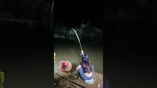 fishing videos female fishing videos fishing in the dark 5 [upl. by Galven]