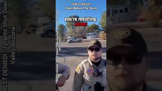 Citizen Stands His Ground Against Corrupt Cops shorts wethepeople [upl. by Ecnarual68]