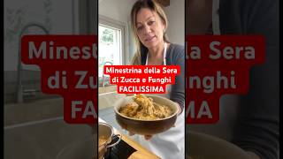 Minestrina della Sera di Zucca e Funghi FACILISSIMA shorts zucca ricette [upl. by Derril]