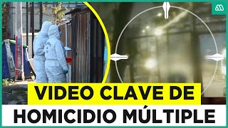 Video clave del cuádruple homicidio en Quilicura Sujeto fue captado disparando [upl. by Adnoved]