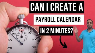 How to create Payroll Calendars in Excel within 2 minutes [upl. by Urbani]