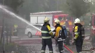 Groot alarm voor woningbrand in t Zandt [upl. by Siloum]