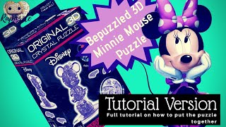 Bepuzzled 3D Crystal Puzzle Minnie Mouse Tutorial Version Purple [upl. by Pyne434]