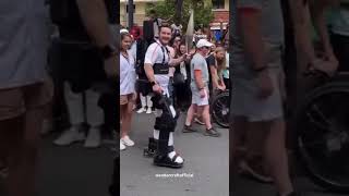 Paris 2024  Kevin Piette héros paralympique  Il porte la Flamme Olympique avec un exosquelette [upl. by Ttreve]