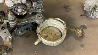 Replacing the transmission in a Toyota Venza at Marlboro Tire and Automotive [upl. by Ludba]