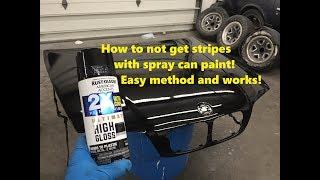 How I don’t get stripes when spray painting Easy method [upl. by Anerroc]