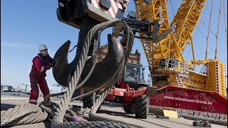 Incredible Biggest Crane Assemble You Must See Heavyduty Equipment For Bridge Construction [upl. by Akcemat]