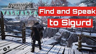 ASSASSINS CREED VALHALLA  Find and Speak to Sigurd [upl. by Thia]