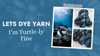 Lets Make Hand Dyed Yarn  Im Turtlely Fine [upl. by Gudren]