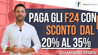 Paga gli F24 con SCONTO dal 20 al 35 acquistando Crediti Fiscali [upl. by Rolfston409]