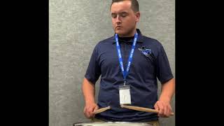 2021 Junior High District Music  Odd Year  Fast Snare Drum Etude [upl. by Anitsud]