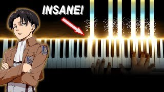 INSANE Attack on Titan  進撃の巨人 OP Piano Cover  ピアノ [upl. by Kcirrek]