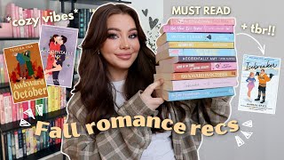 cozy fall romance book recommendations  tbr 📚🍂 [upl. by Gamages]