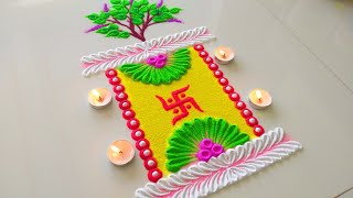 Tulsi Vivah Ki Rangoli Designs 2023  तुलसी विवाह रंगोली  Dev Uthani Rangoli  Tulsi Vivah Rangoli [upl. by Gyasi]