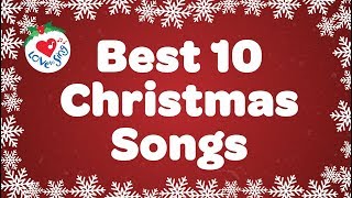 Christmas Music Playlist  Best 10 Christmas Songs amp Carols 🎄 [upl. by Ahsetra]