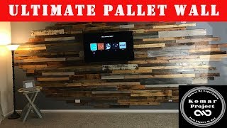 How To Make The Ultimate Wood Wall Decor Out of Pallets and Reclaimed Wood [upl. by Peyton16]