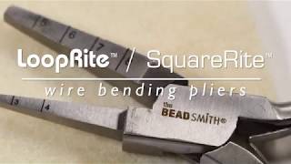 BeadSmith Spotlight Wire LoopRite amp SquareRite Pliers [upl. by Aicenad137]