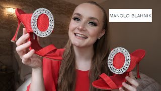 MANOLO BLAHNIK FIBIONA  UNBOXING REVIEW amp TRYON  EVERY CELEBRITYS FAVOURITE SHOE DESIGNER [upl. by Kciredorb540]