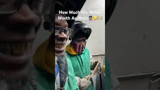 How Much His Welds Worth An Hour smaw welding welder weld [upl. by Divadnhoj]